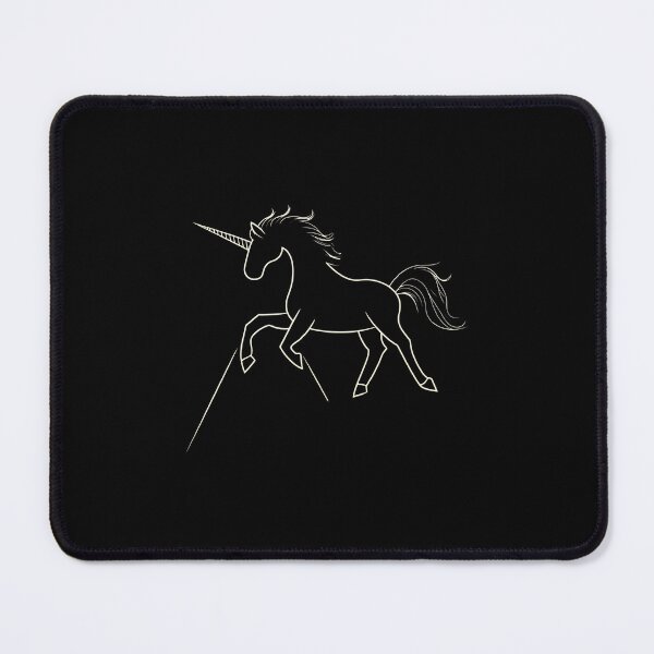 Item preview, Unicorn Outline On Mountain Minimal Fantasy Style designed and sold by FWLKIT.
