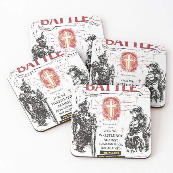 Item preview, Spiritual Battle Christian T-Shirt designed and sold by Matinez Pink.