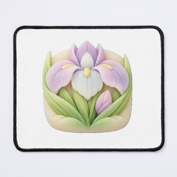Item preview, Traditional Japanese Iris Nerikiri Wagashi Art designed and sold by SakuraMarket26.