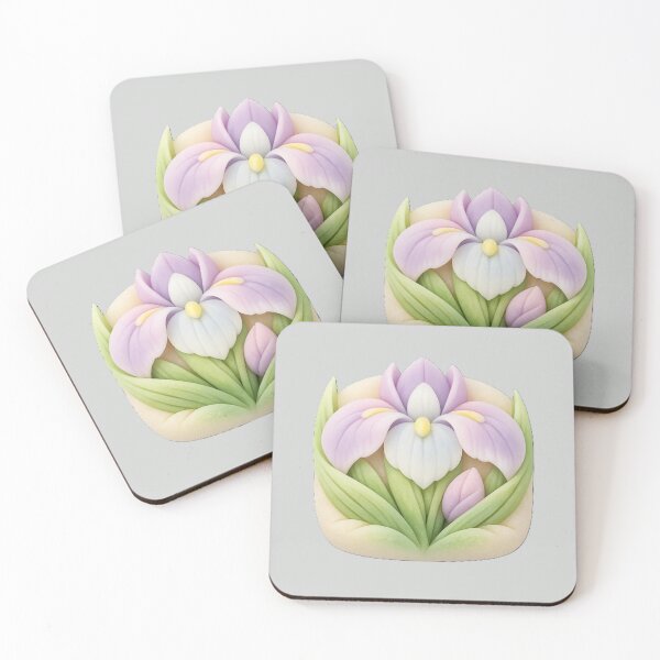 Item preview, Traditional Japanese Iris Nerikiri Wagashi Art designed and sold by SakuraMarket26.