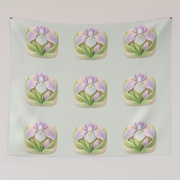 Item preview, Traditional Japanese Iris Nerikiri Wagashi Art designed and sold by SakuraMarket26.
