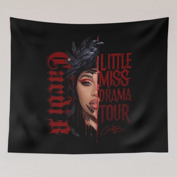 Item preview, Cardi B Little Miss Drama Gothic Raven  designed and sold by jattart.