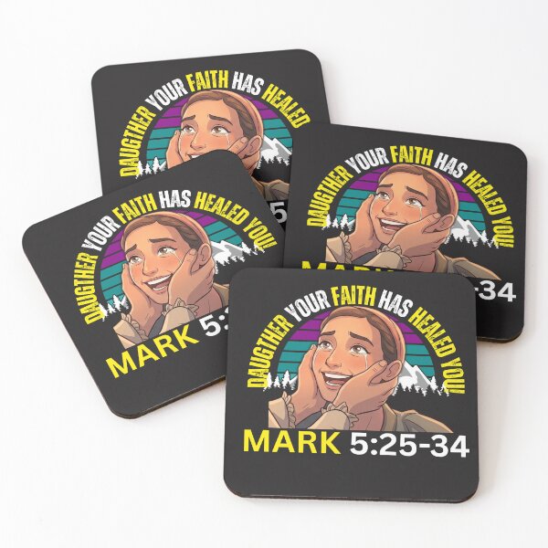 Item preview, JESUS HEALED BLEEDIG WOMAN | Mark 5:25–34 designed and sold by UnboundFull.