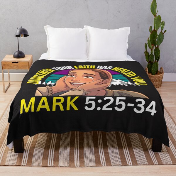 Item preview, JESUS HEALED BLEEDIG WOMAN | Mark 5:25–34 designed and sold by UnboundFull.