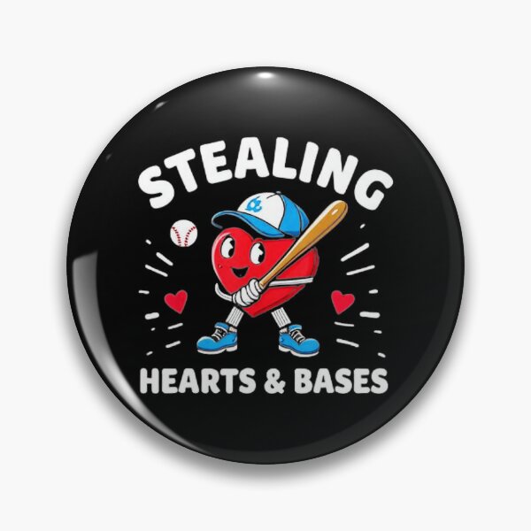 Artikelvorschau, Baseball-Valentinstags-Cartoon mit Herzstehler entworfen und verkauft von miaa-artistshop.