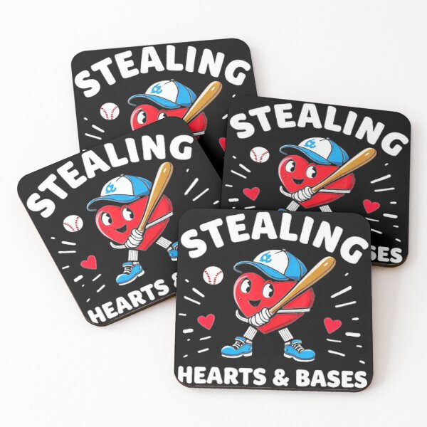 Item preview, Stealing Hearts Baseball Valentine Cute Cartoon  designed and sold by miaa-artistshop.