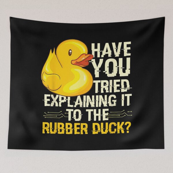 Item preview, Funny Programmer - Rubber Duck Debugging Funny Programmer Gift Design designed and sold by bongsentrang.