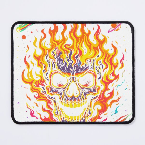 Item preview, Flaming Skull T-Shirt designed and sold by Matinez Pink.