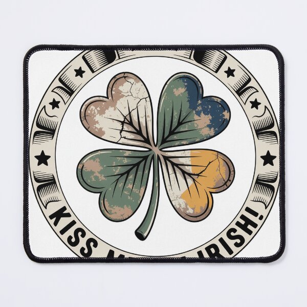 Item preview, Vintage Green Four Leaf Clover Badge Emblem designed and sold by Bloomkept.