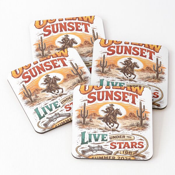 Item preview, Outlaw Sunset Live Under Stars designed and sold by Matinez Pink.