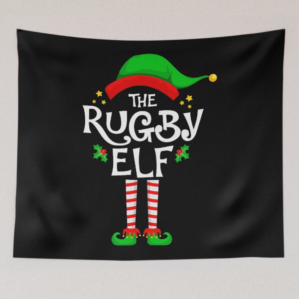 Item preview, Rugby Elf Christmas Funny Holiday Matching  designed and sold by GabrieSketcham.