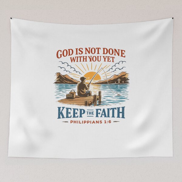 Item preview, Faithful Fishing Philippians T-Shirt designed and sold by Matinez Pink.
