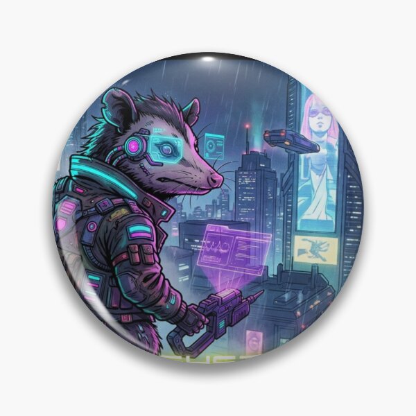 Item preview, Tlacuache Cyberpunk-System Trash and Night bandit designed and sold by LosBasuritas.