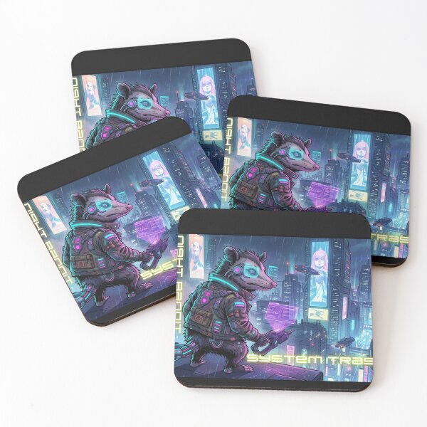 Item preview, Tlacuache Cyberpunk-System Trash and Night bandit designed and sold by LosBasuritas.