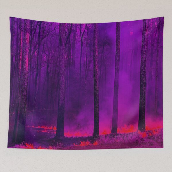 Item preview, pink forest fire designed and sold by meuliasshop.