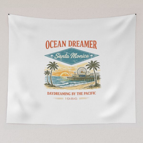 Item preview, Santa Monica Ocean Dreamer T-Shirt designed and sold by Matinez Pink.