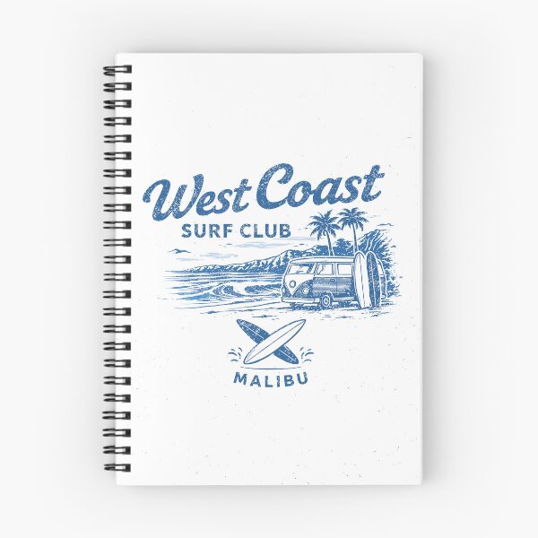 Item preview, West Coast Surf Club Malibu T-Shirt designed and sold by Matinez Pink.