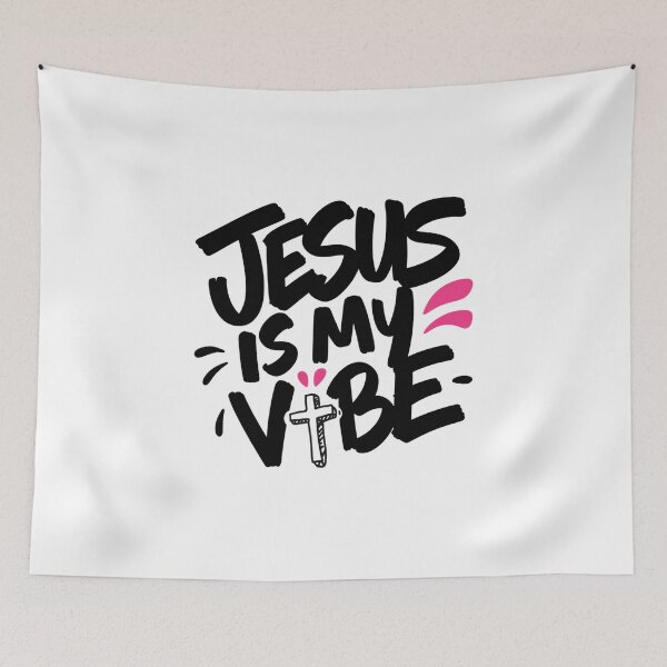 Item preview, Jesus Is My Vibe Hand Lettered Faith Art designed and sold by IslandTyped.