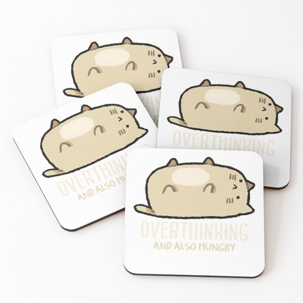 Item preview, Overthinking And Also Hungry Cat designed and sold by Sapocheart.