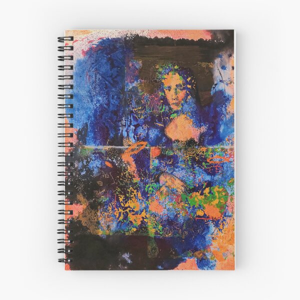 Item preview, Abstract Neon Mona Lisa - Vibrant Modern Art Portrait With Texture designed and sold by Mastilovic.Art.