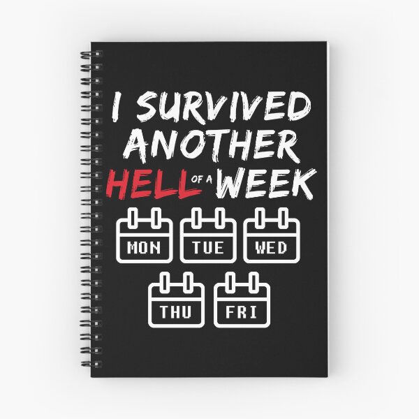Item preview, I Survived Another Hell of a Week - Funny Sarcastic Weekend designed and sold by wingstar.
