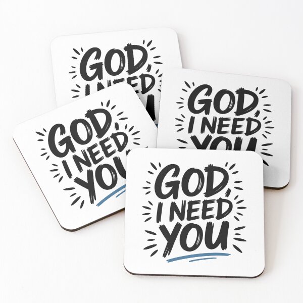 Item preview, God I Need You Raw Marker Scripture Art designed and sold by IslandTyped.
