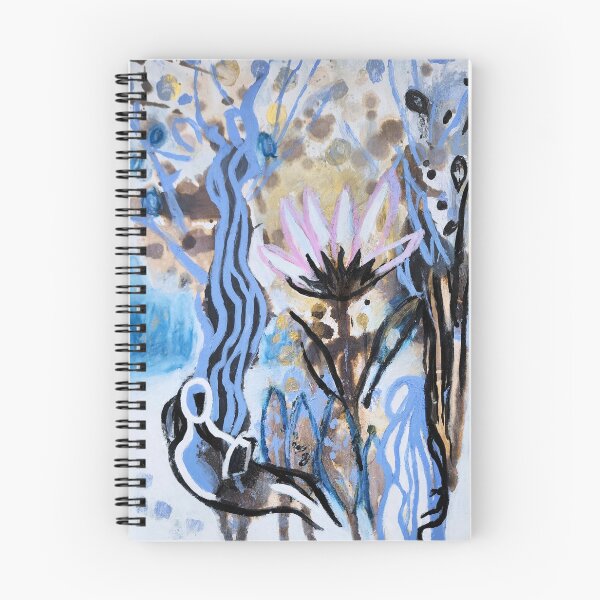 Item preview, Man Reading Beneath Giant Flower – Dreamy Abstract Nature with Woman & Trees designed and sold by Mastilovic.Art.