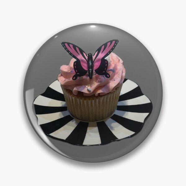Item preview, Pink Butterfly Cupcake – Whimsical Dessert Photography designed and sold by aadventures.
