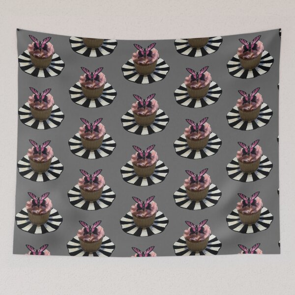 Item preview, Pink Butterfly Cupcake – Whimsical Dessert Photography designed and sold by aadventures.
