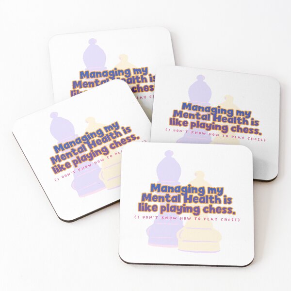 Item preview, Mental Health Chess designed and sold by Bratty Inner Child.