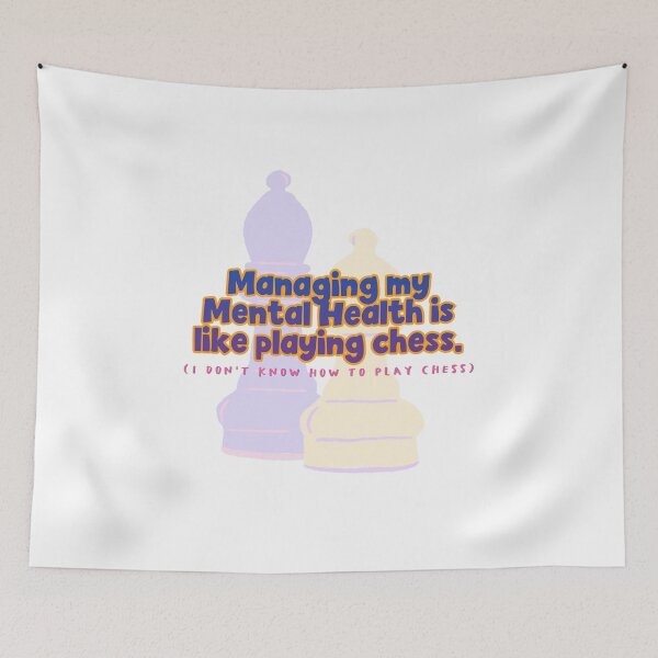 Item preview, Mental Health Chess designed and sold by Bratty Inner Child.