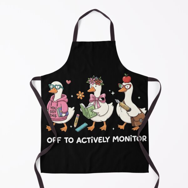 Item preview, Cute Academic Ducks Off to Actively Monitor - Back to School Teacher Illustration designed and sold by haitrieuic96.