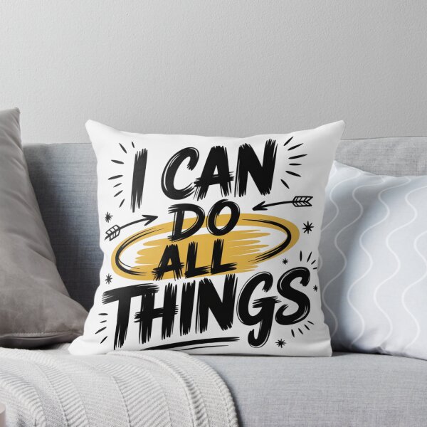 Item preview, I Can Do All Things Inspirational Faith Quote designed and sold by IslandTyped.