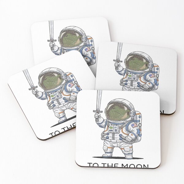 Item preview, To The Moon Astronaut Frog designed and sold by sawczy-shop.