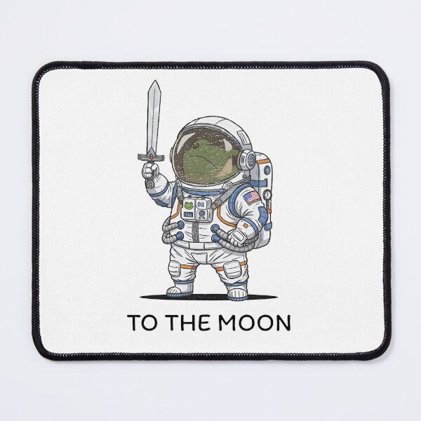 Item preview, To The Moon Astronaut Frog designed and sold by sawczy-shop.