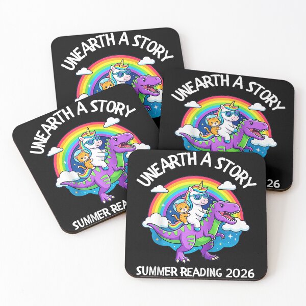 Item preview, Unearth A Story Dinosaur Unicorn Summer Reading 2026 designed and sold by miaa-artistshop.