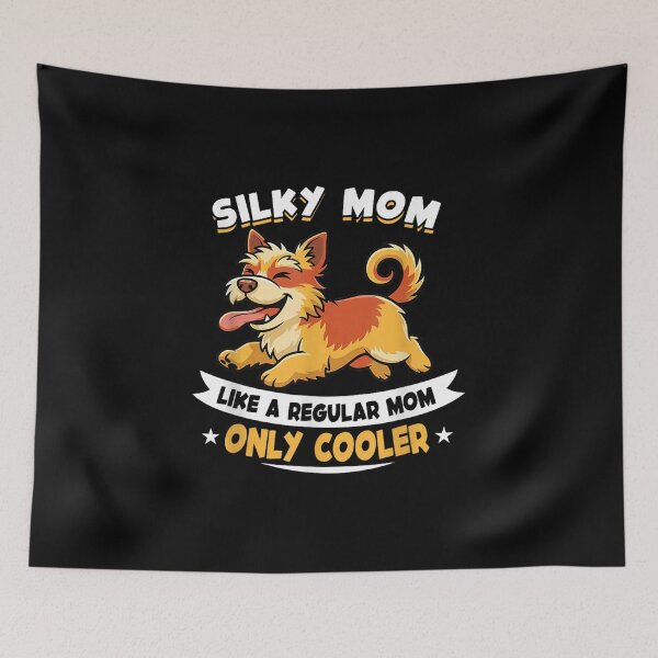 Item preview, Silky Mom Like A Regular Mom Only Cooler Silky Dog designed and sold by goombi-creative.