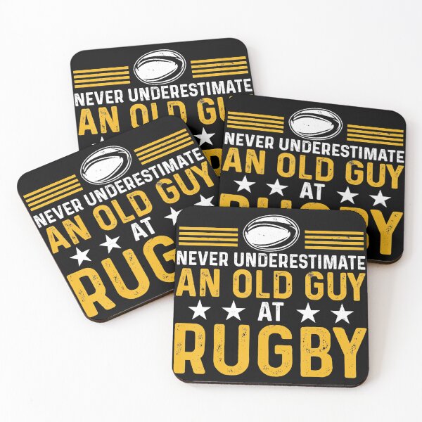 Item preview, Never Underestimate An Old Guy Rugby Funny Sports  designed and sold by GabrieSketcham.