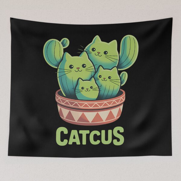 Item preview, Catcus Cute Cat And Cactus Mexican Cactus Cinco De Mayo designed and sold by SyncSusscess.
