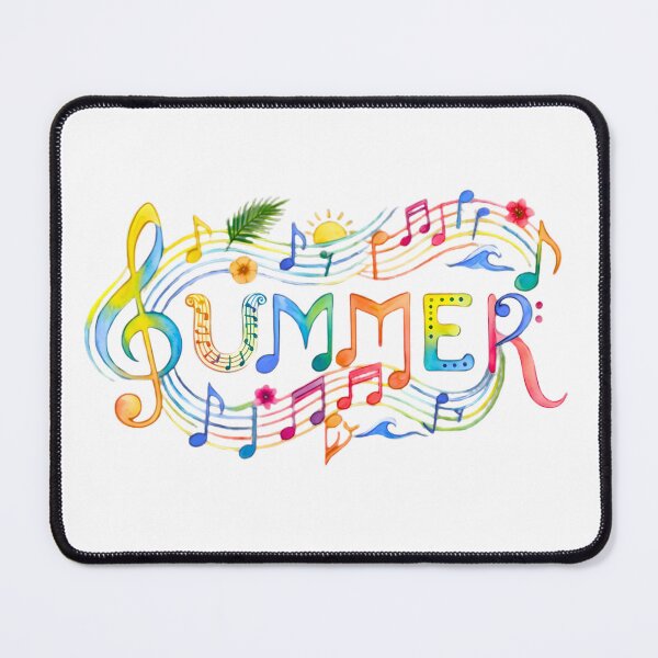 Item preview, Colorful Watercolor Musical "Summer" Typography designed and sold by VibranPalette.
