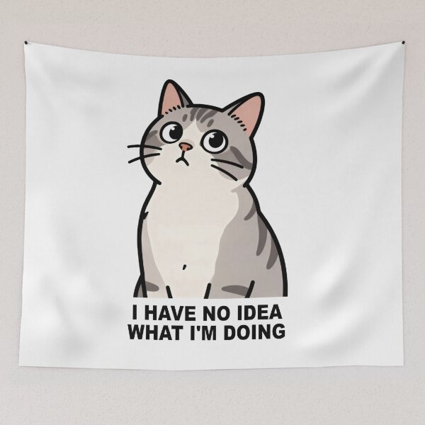 Item preview, Confused Cat I Have No Idea designed and sold by DetalleXL.