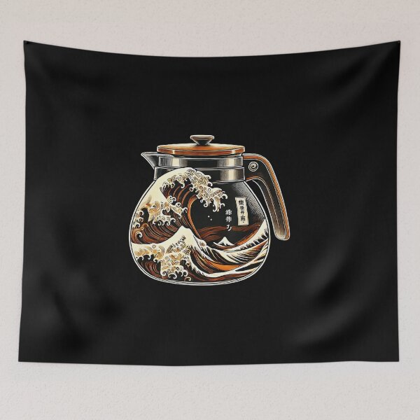 Item preview, Great Wave Coffee Japanese Art Funny Coffee Lover  designed and sold by titanlevi.