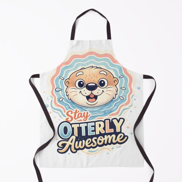 Item preview, Stay Otterly Awesome Cute Otter Pun Design designed and sold by SoftSproutstu.