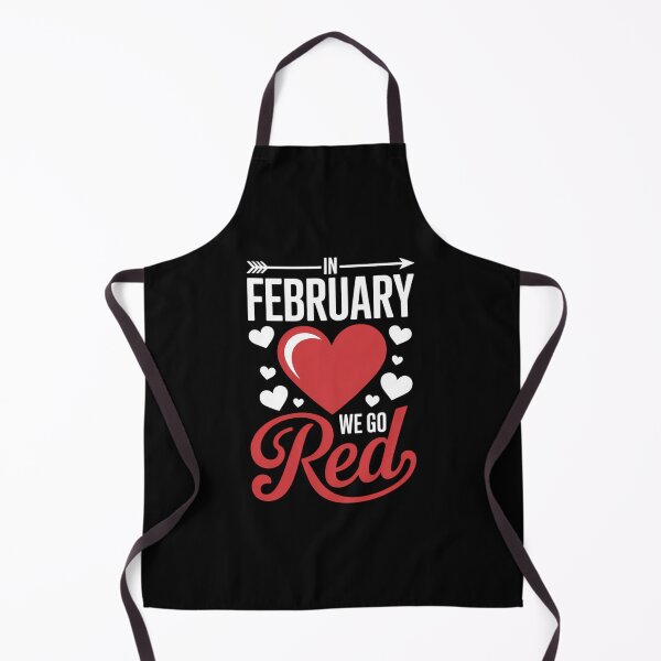 Item preview, In February We Go Red Heart Disease Awareness American designed and sold by Formatage.