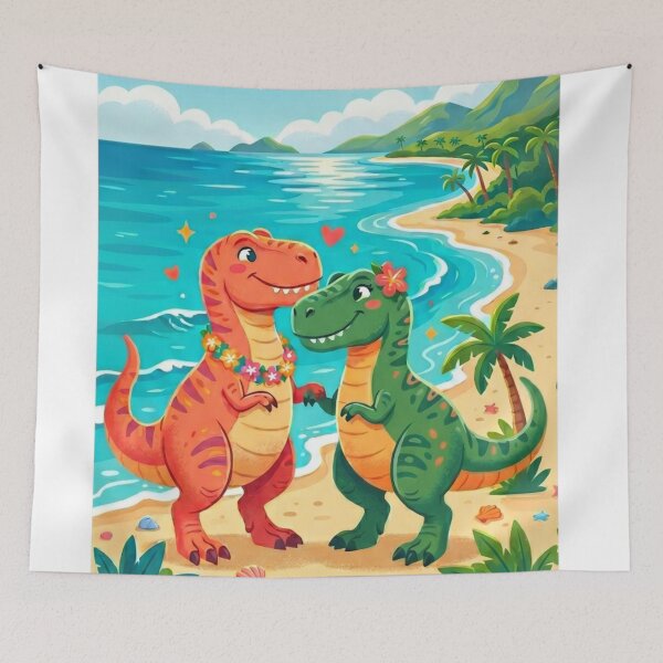Item preview, T-Rex in a prehistoric world designed and sold by PP&RAINBOW SHOP.