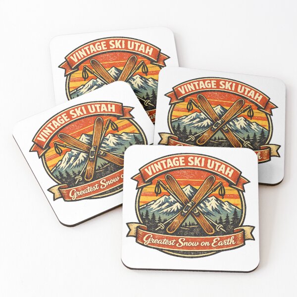 Item preview, Vintage Utah Ski Badge Retro Mountain Patch designed and sold by Dresut.