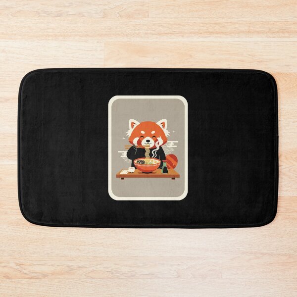 Item preview, Cute Red Panda Eating Ramen Kawaii Japanese Style designed and sold by JordynLadukeg65.