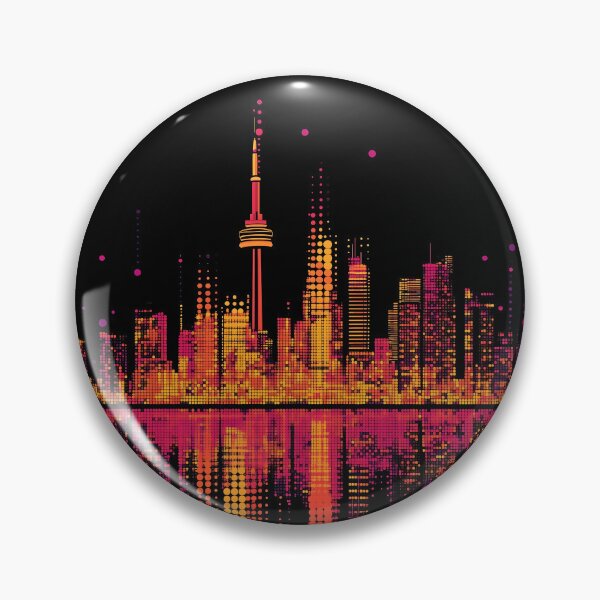 Item preview, Neon Toronto Skyline designed and sold by ClubVacay.