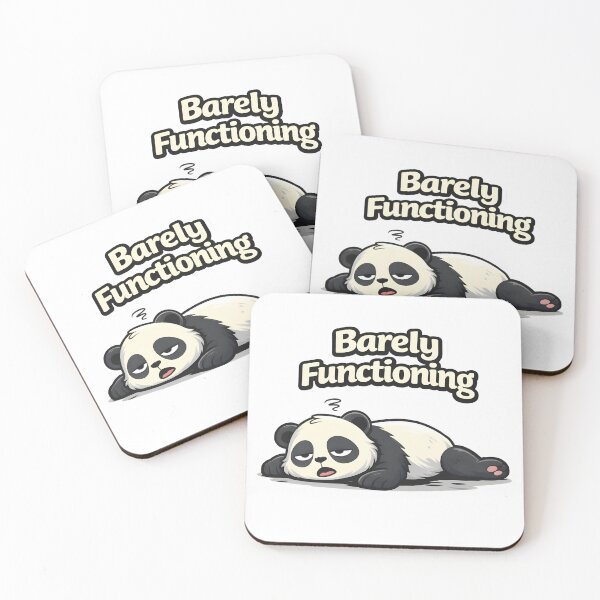 Item preview, Barely Functioning Panda | Funny Lazy Panda Sticker designed and sold by TheLazyVibe.