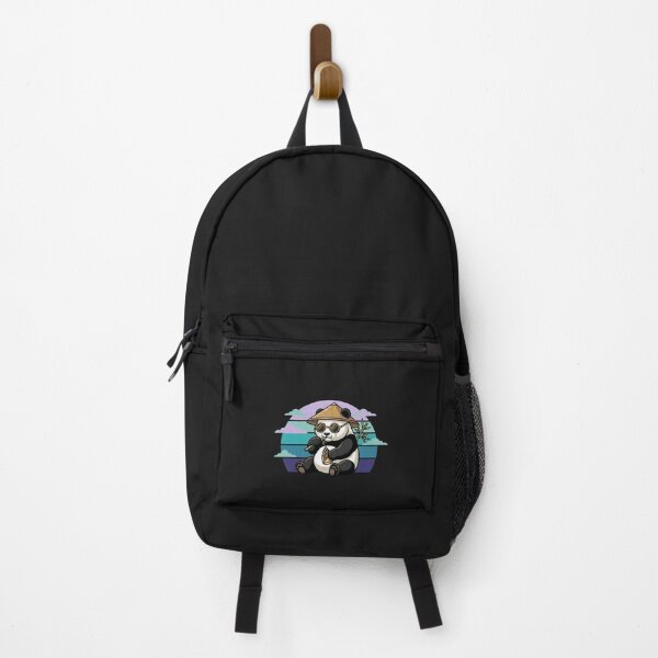 Item preview, Cool Panda Eating Bamboo – Kawaii Zen Retro Aesthetic with Sunglasses designed and sold by Soulprint Art.
